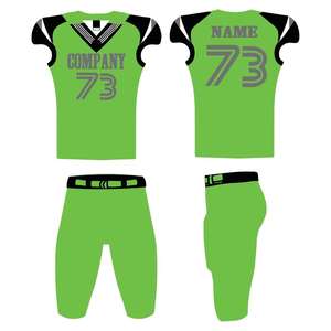 Maillot de football américain OME le plus vendu uniforme de sport à motif vierge avec numéro maillots de football haute visibilité - Product Image 5