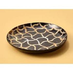 Logo personnalisé Assiettes de chargeur de corne de haute qualité pour une assiette peu profonde de taille personnalisée Assiette à steak familiale Restaurant Corne de fleur en céramique - Product Image 1