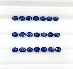 High Quality Natural Blue Sapphire Heated Oval <b>Cut</b> Calibration Size 3x4mm Royal Blue Color Loose Gemstone for Making Jewellery - Product Image 2