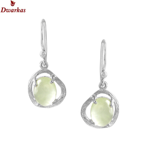 Pendientes de gota de Plata de Ley 925 simples y delicados, joyería fina con textura de piedra de malaquita Natural a la moda - Product Image 2