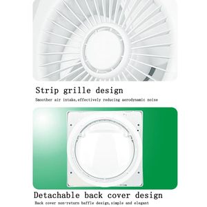 Ventilatore estrattore bagno per parete o soffitto 250x250mm foro 180mm profondità 103mm 22W 230V 50Hz 245m ³/h 35dB-materiali - Product Image 3