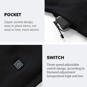 Ensemble 2 pièces thermique chauffant et respirant pour homme, <span class=keywords><strong>sous</strong></span>-vêtements chauffants à 28 zones (haut et bas), rechargeable, pour l'hiver - Product Image 6