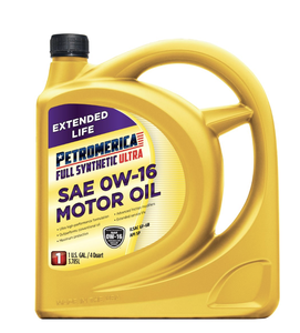 น้ำมันเครื่องสังเคราะห์แท้ Petromerica ULTRA ป้องกันการสึกหรอ SAE 0W-16 บรรจุ 3 ขวด ขนาด 5 ควอร์ต - Product Image 1