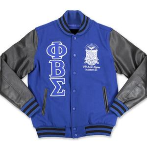 High Quality Men's College Wool Winter Varsity Jacket Custom Baseball Bomber Embroidered Sorority Letterman Sleeves Windproof - Product Image 5