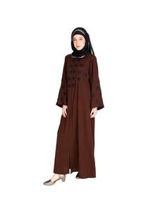 Classique Boutonné Dubaï Abaya Style Ouvert Moderne Causal Turquie Style Abaya avant Ouvert Abaya Musulman Modeste Robe Vente Chaude - Product Image 3