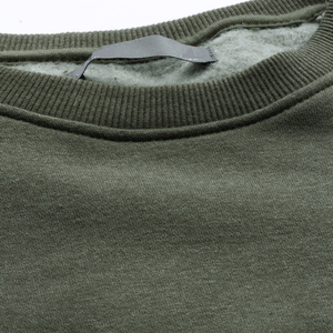 Sudadera de algodón de talla grande de alta calidad para mujer, cuello redondo personalizado, blanco sólido con estilo de Jersey largo - Product Image 6