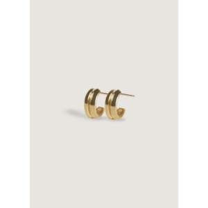 Double Knives Edge <b>Earrings</b> Gold Plated Vintage Trendy Geometric Huggie Hoop Zircon Pearl Diamond Main Stones for Party Gift - Product Image 1