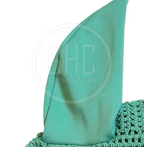 High Quality Lightweight Mesh & Cotton Horse Ear <b>Bonnet</b> for Daily Training Use-Stylish Comfort Quick Dry - Product Image 2