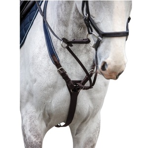 Pechera Ecuestre de Cuero Joya con Accesorio Elástico para Correr, Tamaño y Logotipo Personalizables, Te Brinda Opciones - Product Image 1