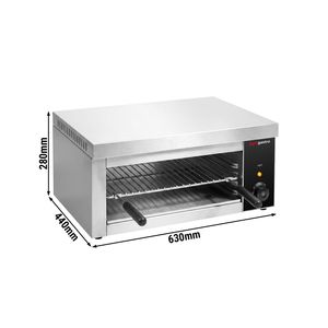 Parrilla Eléctrica Comercial Tipo Salamandra - COMPACTA - 2kW - 230V - 4 Niveles - Product Image 2