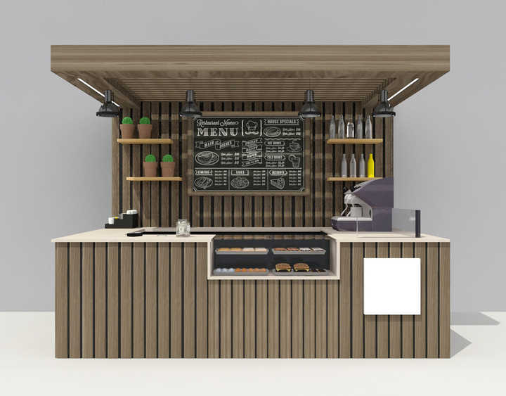 Mini Pop-Up Shop Container Coffee Shop Bar Fast-Food Restaurant ...