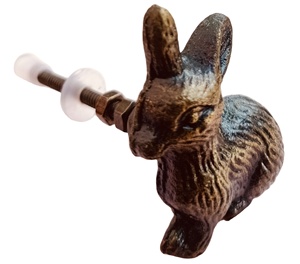 Laiton antique fonte lapin animaux armoire boutons moderne poignée tirer pour armoire tiroir commode cuisine chambre salle de bain - Product Image 2