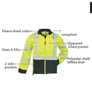 Chaqueta de seguridad de suministro directo de fábrica Chaqueta DE SEGURIDAD hecha de poliéster de nylon Servicio OEM Chaqueta de seguridad - Product Image 3