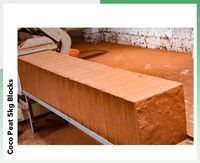 Énorme demande pour les blocs de tourbe de coco ou de fibres de coco de 5 kg, largement vendus, destinés aux acheteurs en gros