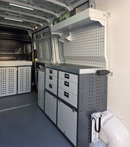 DETAY OEM - Sistema de Estantes Modulares para Almacenamiento en Vehículos, Estantes para Equipos en el Vehículo, Juegos de Estantes Izquierdo/Derecho, Recubrimiento Electrostático en Polvo - Product Image 1