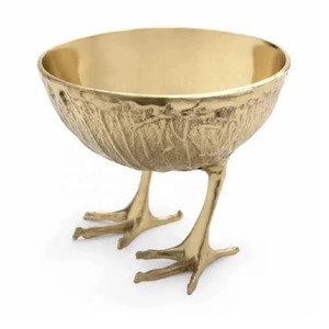 Bol décoratif en forme de renne modeste, finition argentée, idéal pour la décoration intérieure, le style saisonnier et les occasions spéciales, en provenance d'Inde - Product Image 6