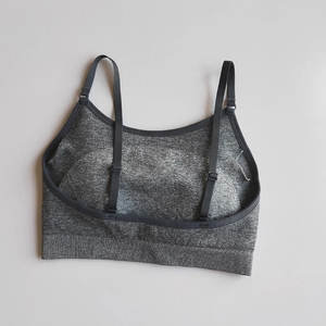 Women's High <b>Support</b> Cross <b>Back</b> Gym Bra Breathable Quick Dry Anti-Bacterial Customized Colors for Running Yoga Wholesale Front - Product Image 5