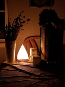 OEM Pakistan Natural Crystal Rock Stone Pink Salt Lamp With Dimmer 100% Himalayan Salt Lamp Switch Fire Bowl with Round Ball - Product Image 3