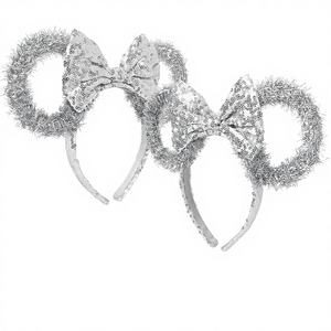 Diademas de Lentejuelas con Lazo de Mickey y Minnie Mouse, Accesorio para el Cabello Ajustable, Paquete de 150 Unidades al por Mayor, Envío Gratis, Oficial - Product Image 4