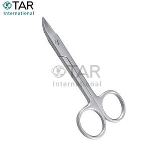 Tijeras Crown Beebee de 4,25 pulgadas, instrumentos médicos quirúrgicos dentales curvos, microtijeras de acero inoxidable, cirugía Oral Periodontal - Product Image 4