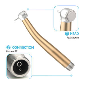 Chất lượng cao Nha Khoa tay khoan với tốc độ cao 400000 rpm tiêu chuẩn đầu duy nhất 2 lỗ & 4 lỗ phun nước - Product Image 2