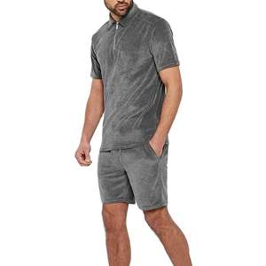 Chándal de verano de manga corta para hombre de alta calidad, ropa de playa deportiva, conjuntos gemelos de algodón transpirable informal de secado rápido - Product Image 3
