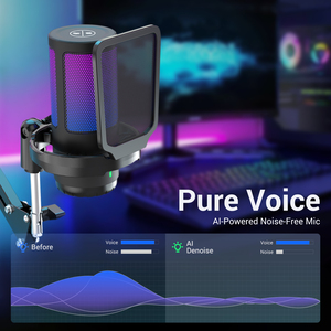 Oem ZTD38t Giá Trị Tiền Chất Lượng Cao Giá Rẻ Màu Xanh Đỏ Màu Xanh Lá Cây RGB Bảng <span class=keywords><strong>Condenser</strong></span> <span class=keywords><strong>Microphone</strong></span> Cho Ca Hát Chơi Game - Product Image 2