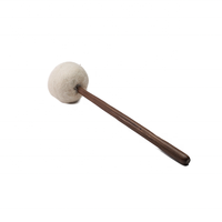Bâtonnet et marteau de percussion en bois gravé faits à la main avec tête en métal et en laine blanche pour la manipulation de grands bols chantants et de gongs