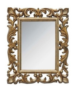 Espejo de pared con forma de flor de Calidad exclusiva, dormitorio decorativo, sala de estar, diseño Popular, espejo montado en la pared de Color dorado a la venta - Product Image 5