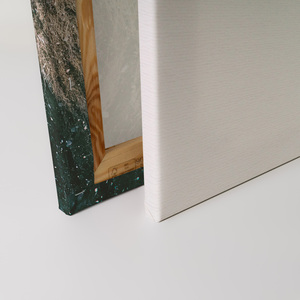 ภาพผ้าใบตกแต่งบ้านทำจากเยอรมันภาพสัตว์สิงโตติดผนังภาพสีขาวและสีครีมบนกรอบเปลหาม - Product Image 4