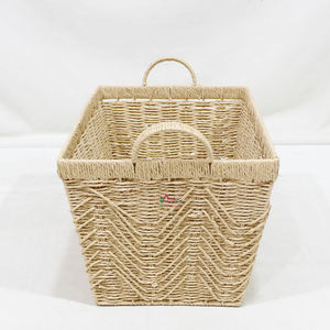 Artex Dong Thap Coffrets cadeaux artisanaux faits à la main Corde en papier Paniers de rangement en osier pour la maison et la cuisine - Product Image 5