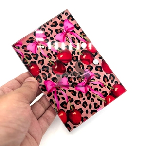 Hot Selling Cherry Bow Cheetah Character Custom Logo Acrylic Lash Box Sustainable <b>Eyelash</b> Tiles <b>Magnets</b> Tweezers - Product Image 5