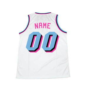 Maillot de basket-ball en tissu polyester à séchage rapide, personnalisé avec le logo de l'équipe, le nom et le numéro, avec application sublimée - Product Image 2