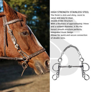 Nuevos Bocados para Caballos de Calidad Premium a Precio Mayorista, con Logotipo Personalizado, de Acero Inoxidable Antioxidante, con Soporte Lateral Estable que Previene - Product Image 4