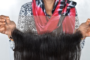 Extensiones de Cabello Humano Indio Virgen, Remy HD 13*6, Doble Trama, Cutícula Alineada, para Extensiones Lisas, al Mejor Precio al por Mayor - Product Image 4