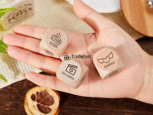 Elegante Juego de Dados Poliédricos de Madera, 7 Piezas, Hechos a Mano, Ecológicos, Duraderos, para Juegos de Mesa, Coleccionistas de RPG, Tradebyd - Product Image 4