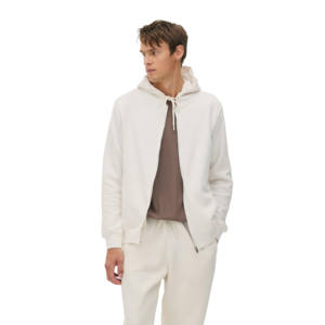 ชุดวอร์มซิปแบบกำหนดเองสำหรับผู้ชาย ชุดเซ็ตซิปแบบดิสเทรส ชุดออกกำลังกาย ชุดวิ่ง ชุดลำลองสำหรับฤดูหนาว ผ้าหนา - Product Image 2