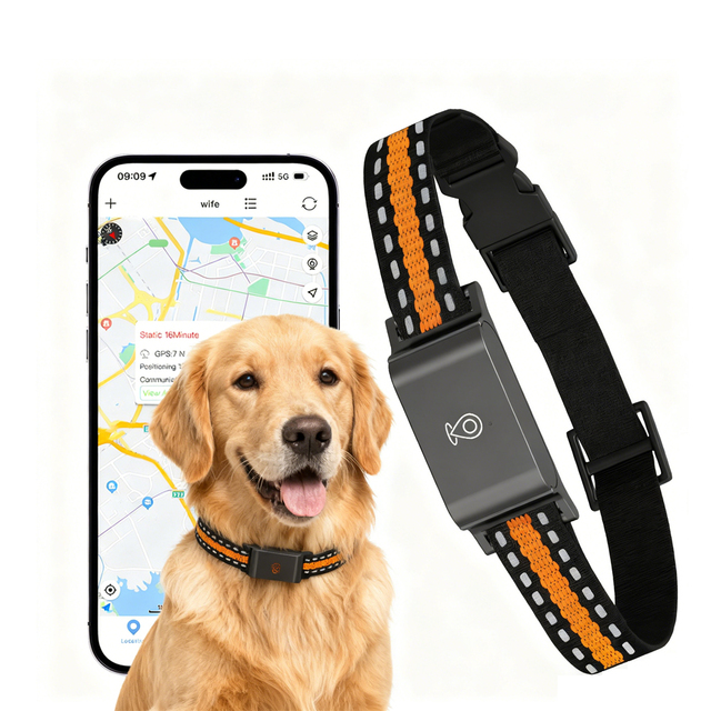 Smart Dog Collar GPS Tracker with Historical Route Playback Pet Locator