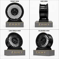 Jantes en alliage forgé multi-rayons noires sur mesure OEM ODM pour Mercedes - pour Audi - Ajustement personnalisé de haute qualité