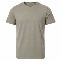 Kaos Pria Grosir Bahan Polyester Spandex Kerah Bulat Lengan Pendek Bernapas Menyerap Keringat Cepat Kering Polos