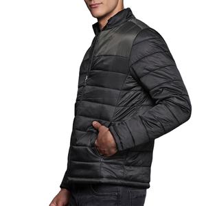 Blouson Bomber d'Hiver Personnalisé Imprimé Streetwear à Capuche Imperméable Réversible avec Logo Avant Homme Élégant Noir Softshell - Product Image 2