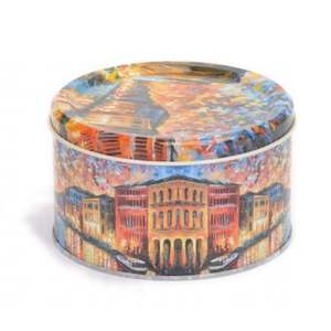 1.2L Afremov River Design caja metálica redonda Ø 140x90mm - Product Image 1