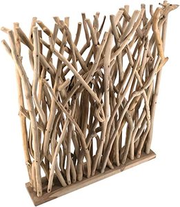 Handcrafted Wood Art Deco <b>Room</b> <b>Divider</b> with Panel Design Multi-Functional Frame Structure Portable Indoor Decor - Product Image 2