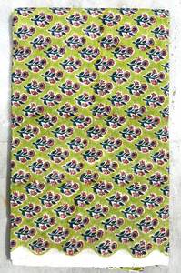 Jaipur ผ้าฝ้าย100% พิมพ์ลายบล็อกทำด้วยมือแบบดั้งเดิมเป็นมิตรต่อสิ่งแวดล้อมระบายอากาศได้ - Product Image 4