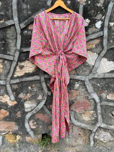 ชุดคลุมโซฟาผ้าฝ้ายออร์แกนิคยาวถึงพื้นพิมพ์ลายดอกกุหลาบ100% ทำด้วยมือและคอลเลกชั่นสั้นๆสำหรับฤดูร้อนซักได้ - Product Image 5