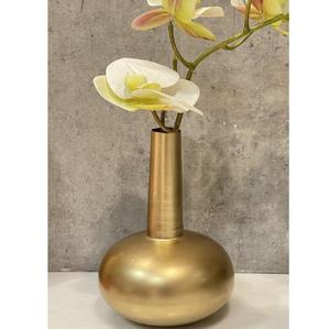 Classic Design Iron Round Gold Plated Flower <b>Vase</b> for Living Room Home Decor Stylish Tabletop <b>Vase</b> with Customized Size & Shape - Product Image 1