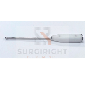 Prix d'usine ACETABULAR PUNCH 13, pointe dentelée courbée, longueur de la tige, longueur du manche, 5 plaques de percussion blanches, par Surgiright Instruments - Product Image 1