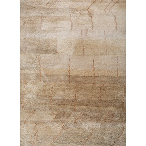 Tapis en soie noués à la main Manchaha Ivory, patchwork classique pour la maison, tapis rectangulaire pour couloir, pour adolescents - LPS-20, Jaipur Rugs US - Product Image 3