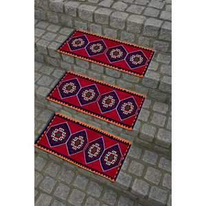 พรมพิมพ์ลาย-เสื่อทอมือตกแต่งตุรกีสำหรับการเน้นบ้านพรมขั้นบันได - Product Image 4