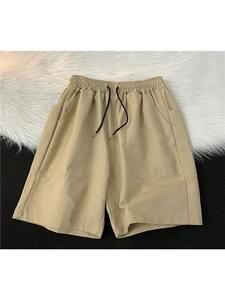 Short Simple et Polyvalent pour Femmes de Grande Taille Pantalon Droit Cylindre Lâche de Sport Décontracté Style Neutre Été - Product Image 5